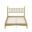 Lit plateforme en bois avec tête de lit en forme de gourde, style rétro, support à lattes en bois-1959924942-1959924941