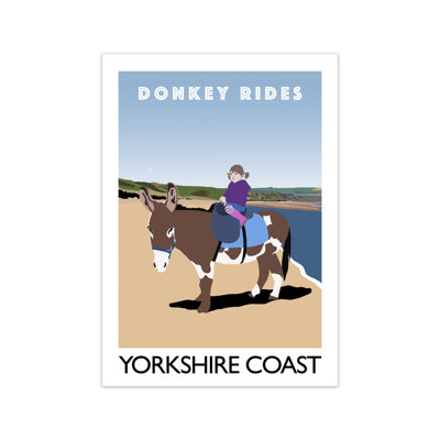 Donkey Rides Yorkshire Coast by Richard O'Neill - Print