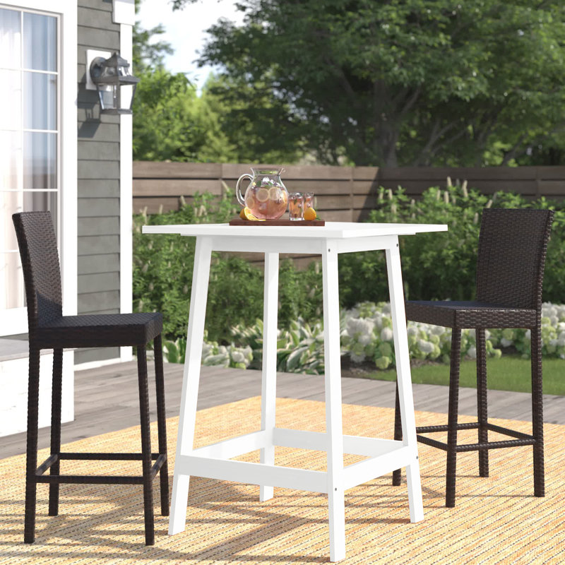 Table de bar Gwenda, Blanc