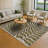Castille Ikeshia Tea Leaf Contemporary Indoor/Outdoor Rug - Floral Style, Power-Loomed Polyester And Poly-Chenille Blend, Durable, Easy Clean For Living Room Bedroom Outdoor Patio Home Decor-243335256