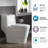 1.28 GPF Elongated Comfort ADA Height One Piece Dual-Flush Toilet with Soft-Closing Seat,MAP Flushing 1000G-58712955
