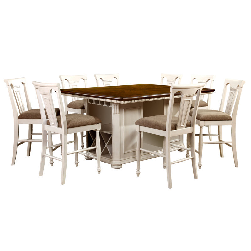 Ensemble de table de salle à manger à hauteur de comptoir Arlien, 9