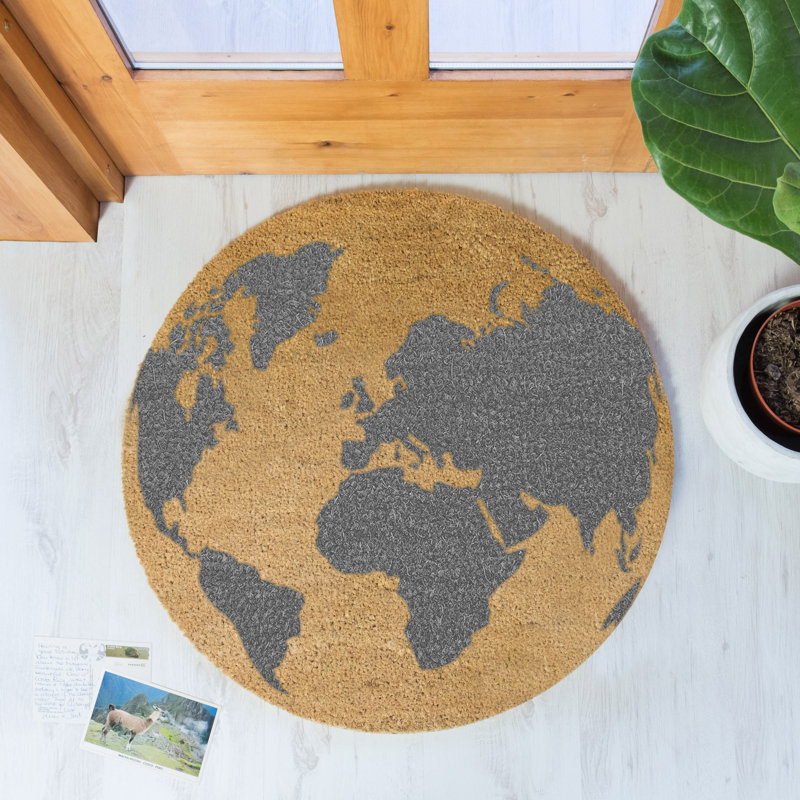 Purdue Non-Slip Indoor Doormat, Grey/Beige