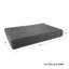 Panier pour chien PETMAKER résistant à l'eau - Panier pour animaux de compagnie en mousse à mémoire de forme à 2 couches avec housse amovible et lavable et fond antidérapant - Grand panier de 91 cm pour chiens jusqu'à 34 kg (gris)-45469742-27277616