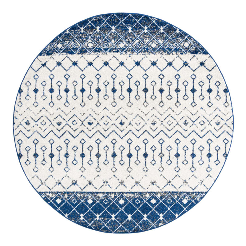 Somerville Geometric Indoor Rug, Round 7'10"