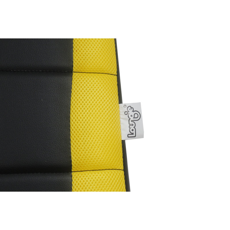 Chaise berçante pour jeux vidéo Loungie Rockme, Noir / Jaune