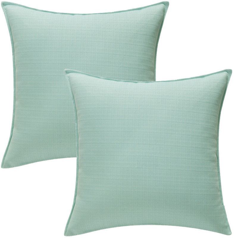 Set Of 2 Accent Pillows, Aquamarine