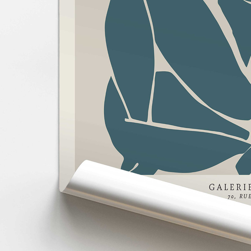 Matisse's Nude III en bleu minuit , H 36 po x l 24 po, Impression sans cadre, Ne s’applique pas