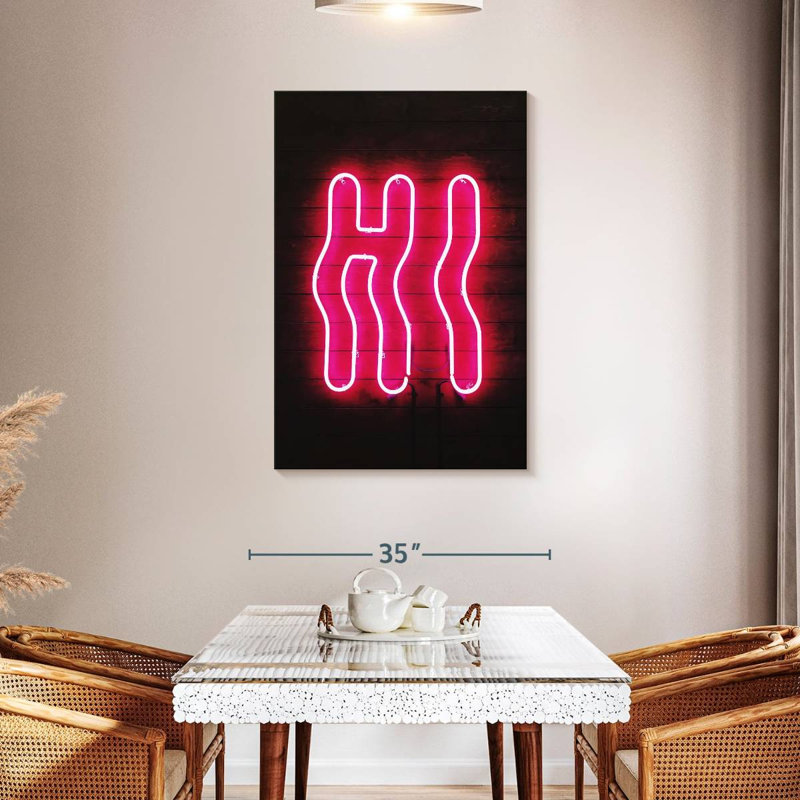 Tergel Hi Neon Light, 45" H x 30" W