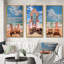 «Beach Chairs Dream», 3 pièces sur toile-407959103-407959102