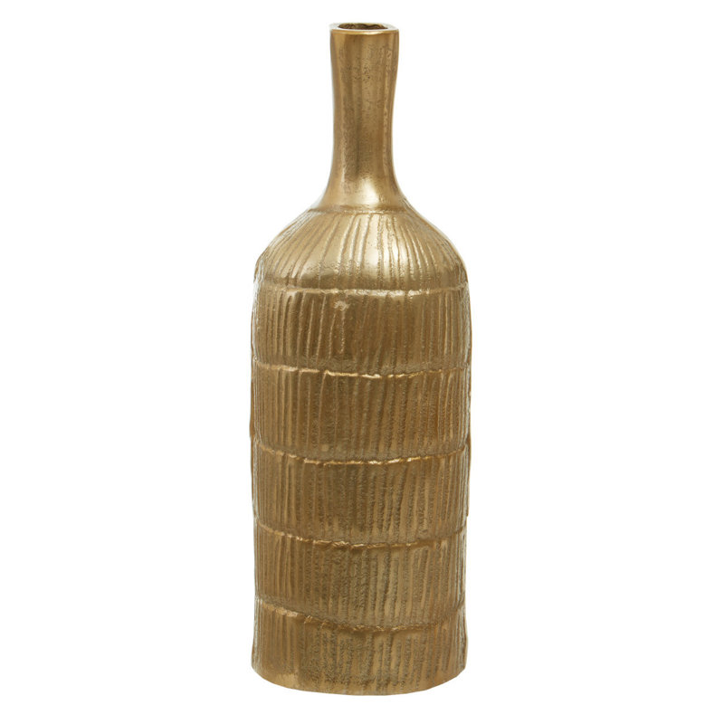 Azraf Ceramic Table Vase, Gold, 28cm H x 10cm W x 9cm D