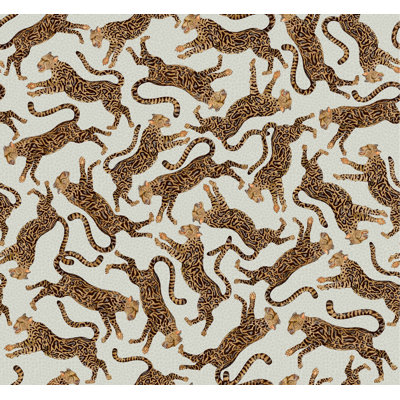 Ardmore 'Cheetah Kings' Velvet Fabric