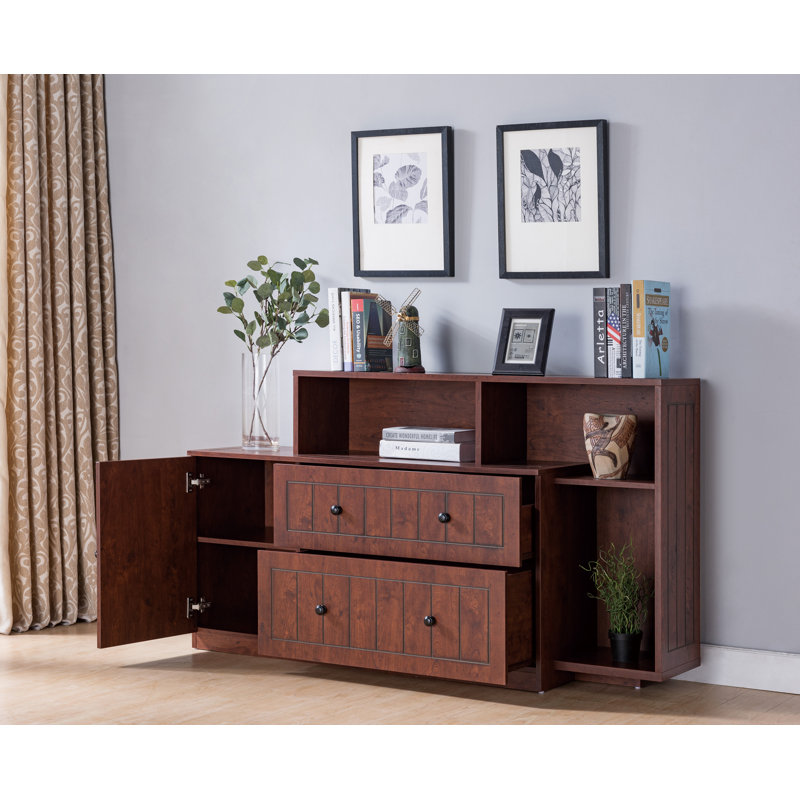 152cm Wide 2 -Drawer File Cabinet, Vintage Walnut