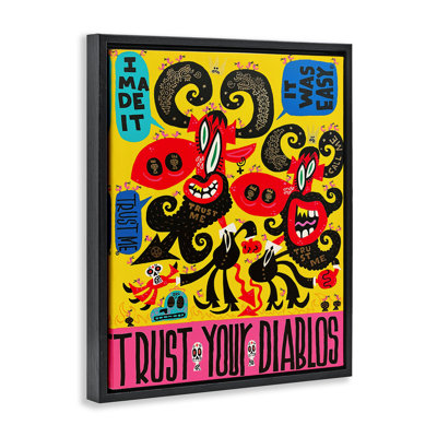 Faites confiance à votre cadre flottant Diablos, design par Jorge R. Gutierrez