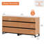Commode décorative 6 tiroirs Aadam-733417531