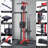 2-in-1 Rowing & LAT Pull Down Cable Machine – Adjustable Resistance – High/Low Pulley System – Compact Multi-Function Strength Training – Black & Red