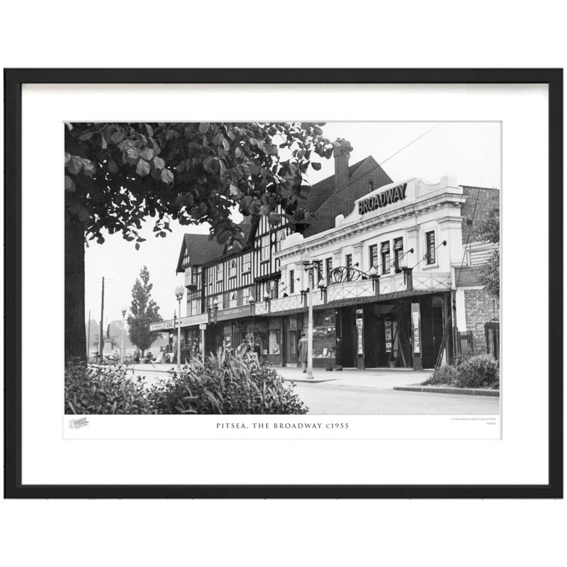Pitsea, The Broadway C1955 by Francis Frith - Single Picture Frame Print, 28cm H x 36cm W x 2.3cm D