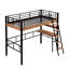 Lit mezzanine en métal avec bureau intégré-289477936