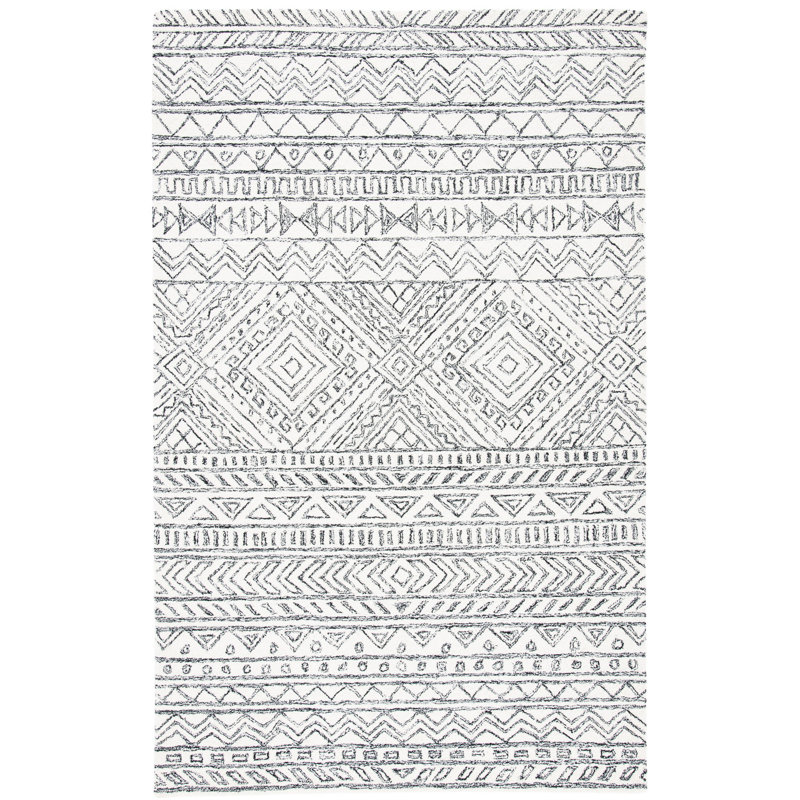 Wenzel Hand Tufted Wool Southwestern Rug, Rectangle 3' x 5'