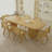 Warm solid wood dining table-279972340