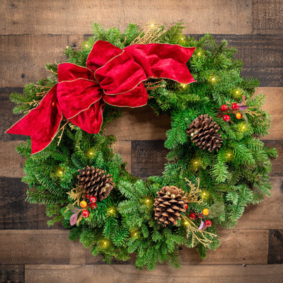 Handcrafted Fresh (Live) 25'' Wreath