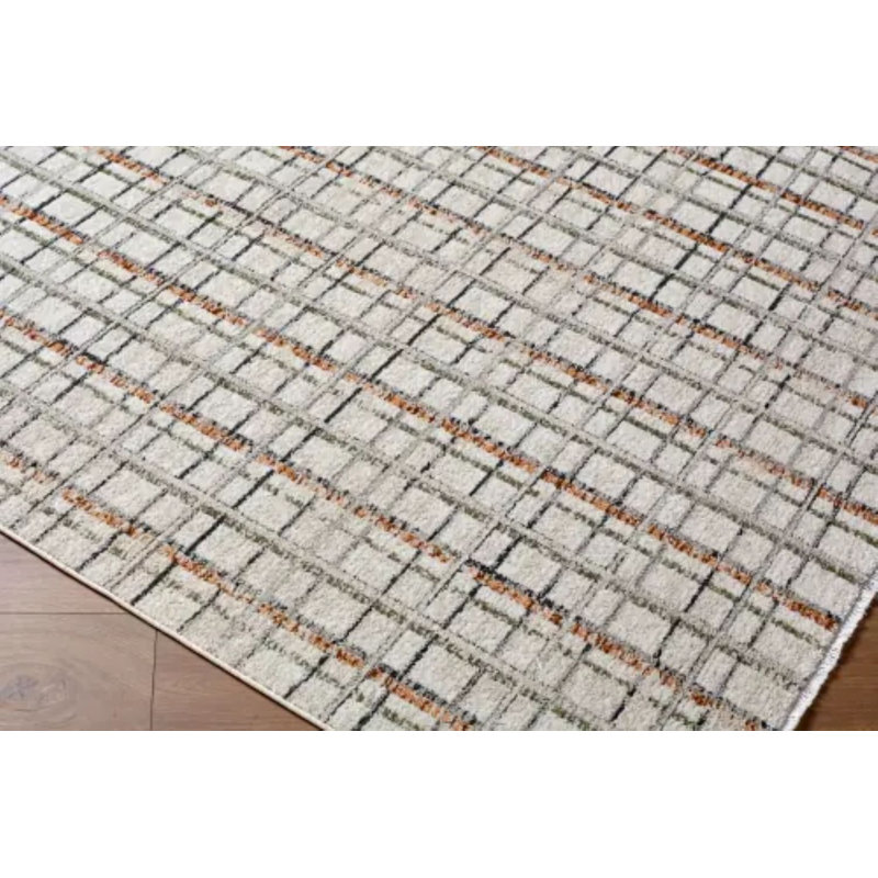 Lausanne Gingham Area Rug, Rectangle 5'3" x 7'