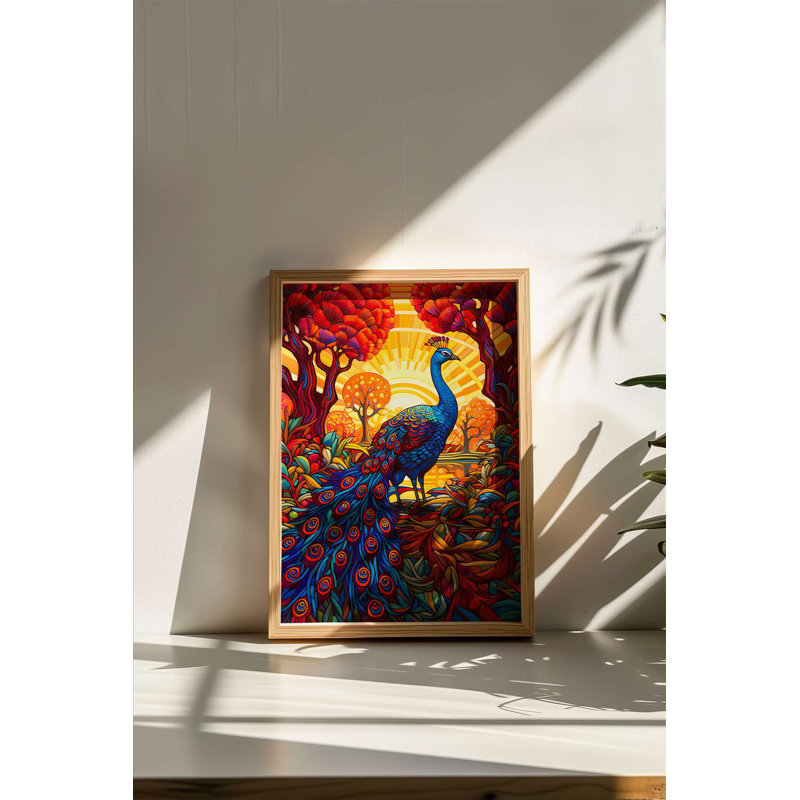 Stunning Decorative Framed MDF Painting, 12.9 x 18.9 inches | 100% Solid Wood Frame (Thickness: 0.8 inches) | Vibrant Digital Print, Perfect for Home Décor & Gallery Walls, Adds Elegance & Style to Any Room