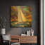  «Into The Wind» par Rich Monet, art mural en métal doré, 36 po x 36 po-1492073918