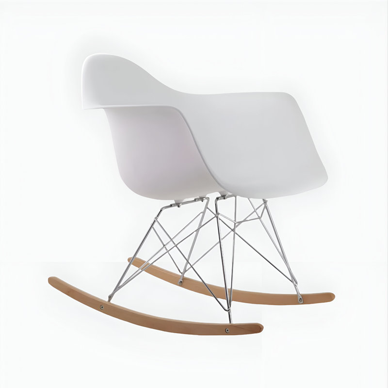Chaise berçante à bascule, Blanc