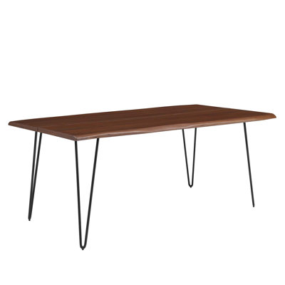 Modway Ardor 74" Live Edge Acacia Wood Dining Table