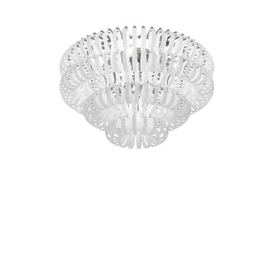 Ecos Ceiling Lamp 90 Crystal Striped Glass Matt Bronze 2 E26 Ul