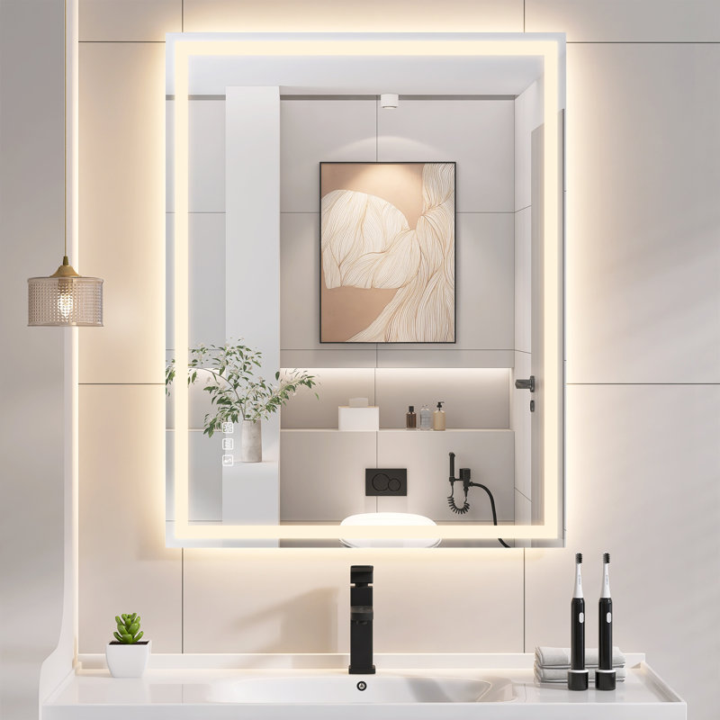 Miroir de salle de bain Abbagail, 28 po x 36 po