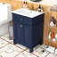 Meuble-lavabo de salle de bain avec lavabo, portes à fermeture douce et tablette réglable-920036763