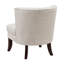 Chaise beige classique avec capitonnage délicat, pieds en bois massif pour un espace de vie élégant-1259450306