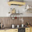 Stainless Steel Flat Wall Mounted Pot Rack