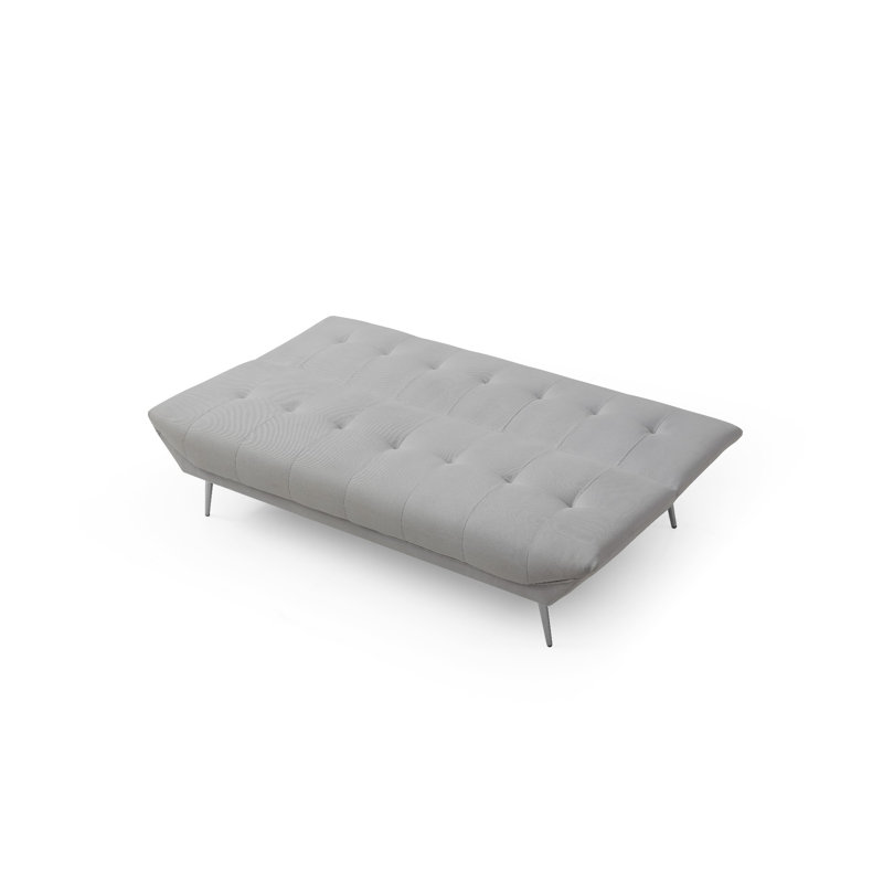 Hagaman 190Cm Armless Sofa, Grey 100% Polyester