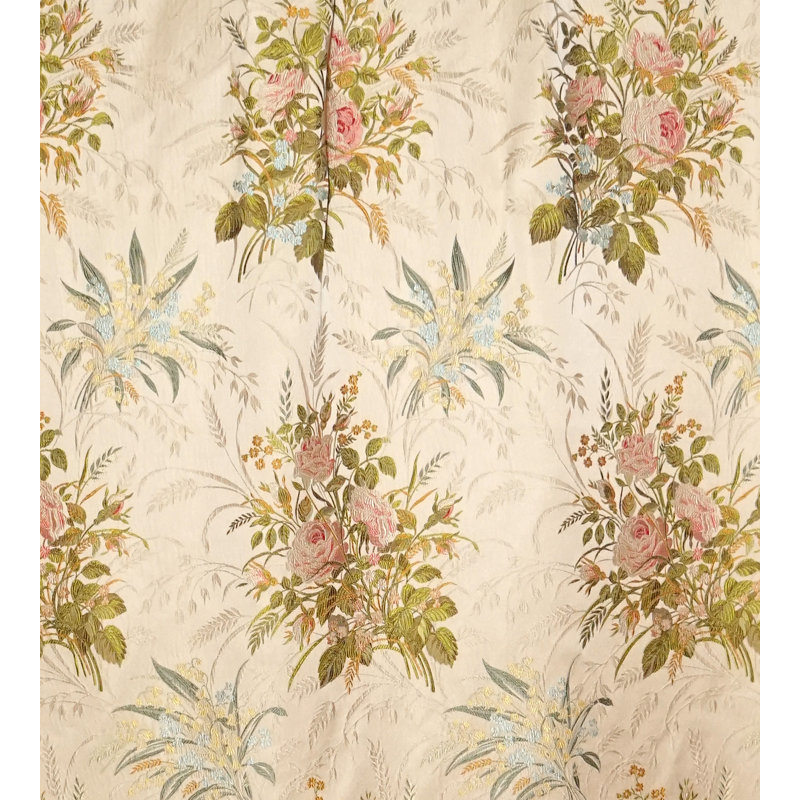 Fiori Rosseta Silk Fabric