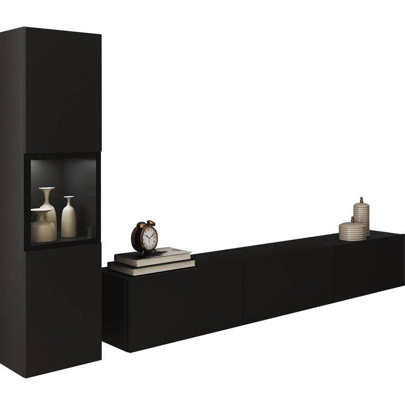 Unfinished Entertainment Centre for TVs up to 78", Black