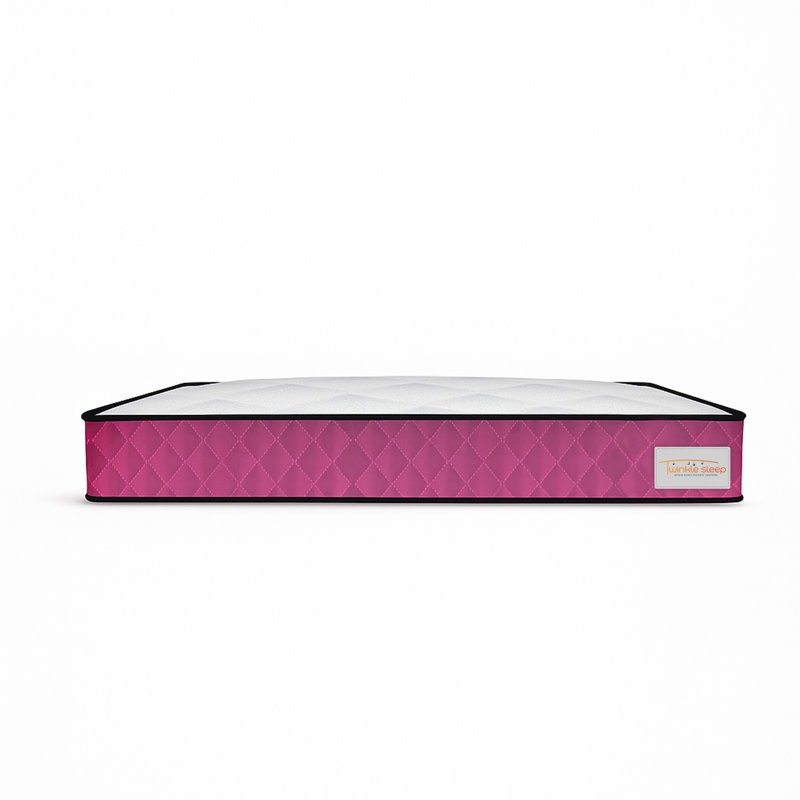 Twinkle Sleep Kids Coil Pink Mattress-Memory Foam & Open Coil Spring Design, Single (3')