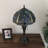Vella Tiffany Table Lamp Green Blue Stained Glass Dragonfly LED Bulbs Included 22'H*12"W