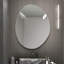 Moderne asymétrique de 40 po Miroir mural de salle de bain X 32, cuivre HD - verre argenté, reflet transparent, suspension verticale, dossier incassable, -, bord givré, longue durée de vie, longue durée, bordure
