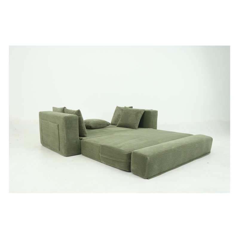 Canapé-lit pliant 76 po, Vert