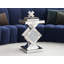 Pedestal Glass End Table