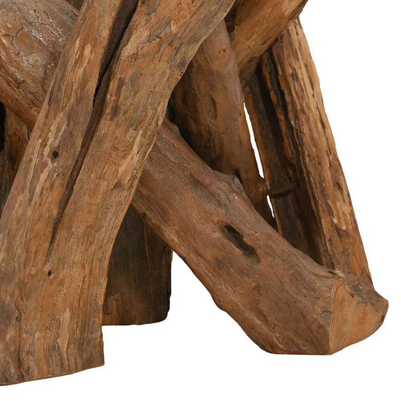 vidaXL Coffee Table with Driftwood Base, Handmade