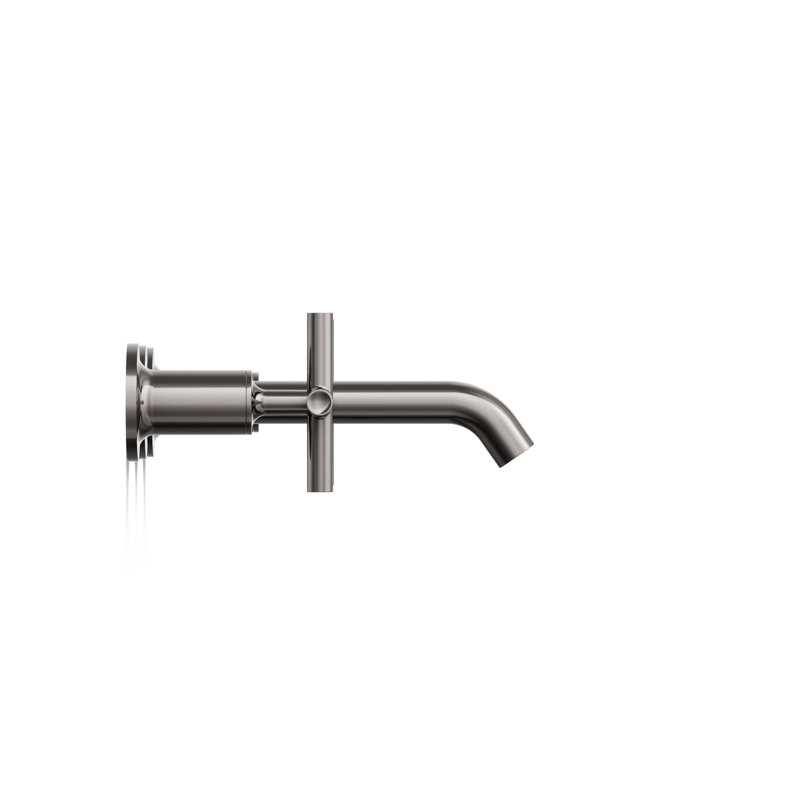 Purist® Wall-Mounted Bathroom Faucet, Vibrant Titanium, Cross Handle