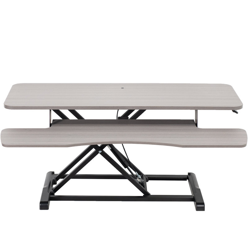 VIVO Height Adjustable Standing Desk Converter (DESK-V000K Series), Gray/Black, 26"