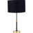 Bryce Black and Gold Metal Rise and Fall Table Lamp