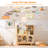 Kids’ All-in-One Wooden Storage Bookshelf with Toy Organizer & Hooks, Kids Bookcase, Storage Book Rack-704149361