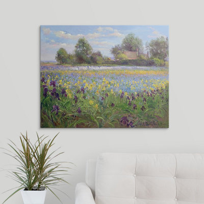 Yonkers " Farmstead And Iris Field, 1992 " by Timothy Easton