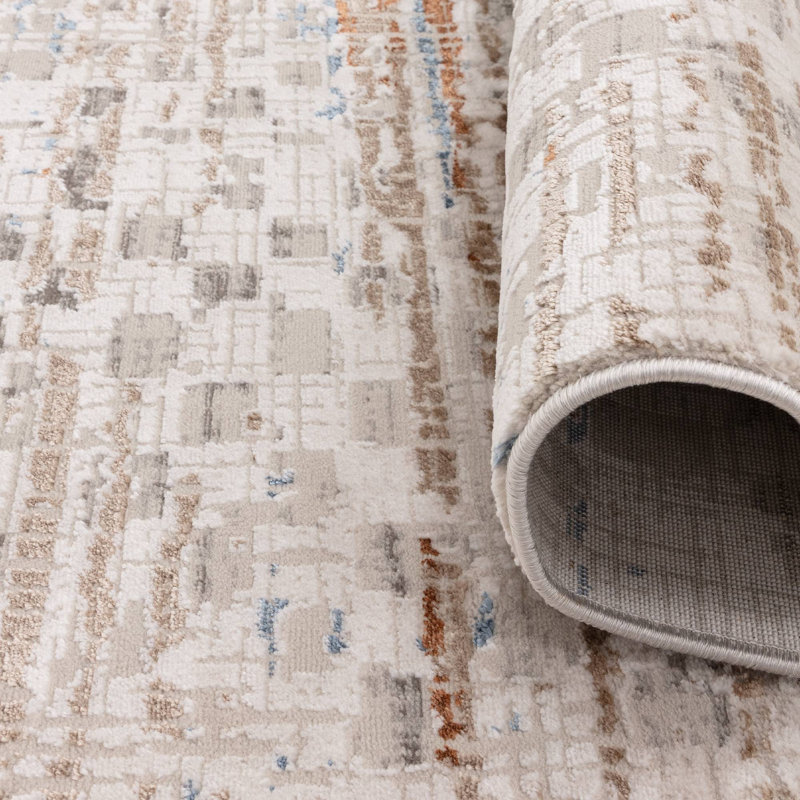 Rybolt Abstract Area Rug, Rectangle 80 x 140 cm